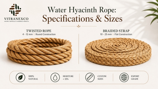 Water Hyacinth Rope Sizes: A Guide for Wholesale Buyers