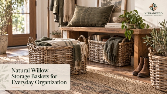 Natural Willow Storage Baskets for Everyday Organization