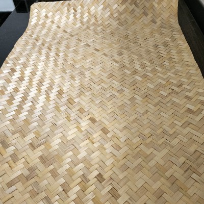 Herringbone Woven Bamboo Sheet