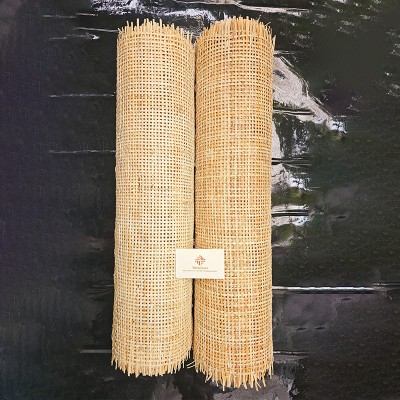 Natural square rattan cane webbing