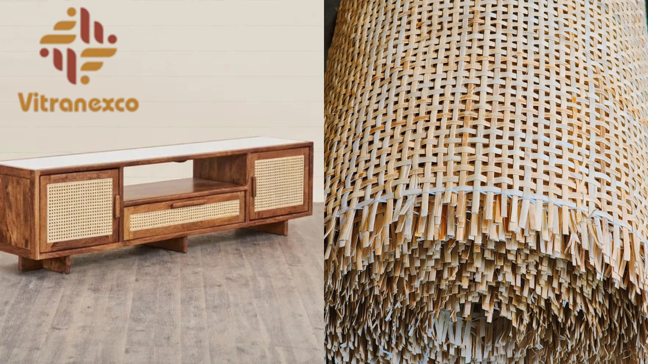 Applications of the Vietnam rattan webbing roll