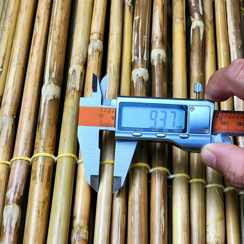 Carefully selected raw Vietnamese bamboo poles and materials