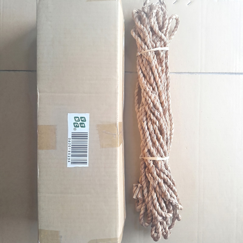 Twisted round water hyacinth rope coils for furniture wrapping