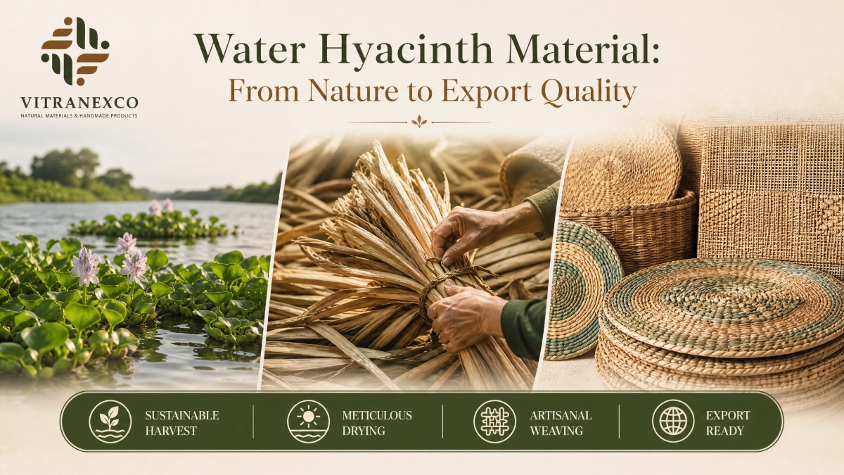Vietnamese Water Hyacinth Materials for Sustainable Global Manufacturing