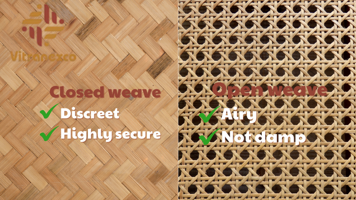 1 Outstanding features and natural material of Vietnam rattan webbing rolls