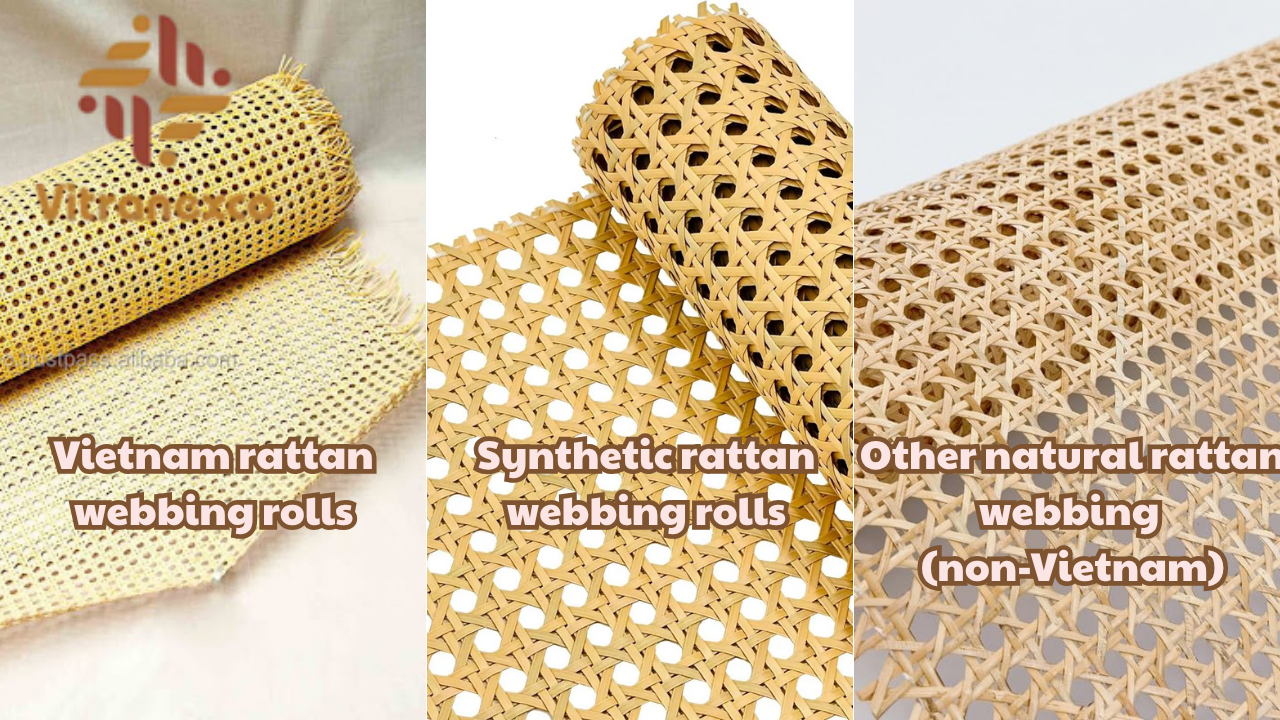 3 Detailed comparison of Vietnam rattan webbing rolls with other rattan types